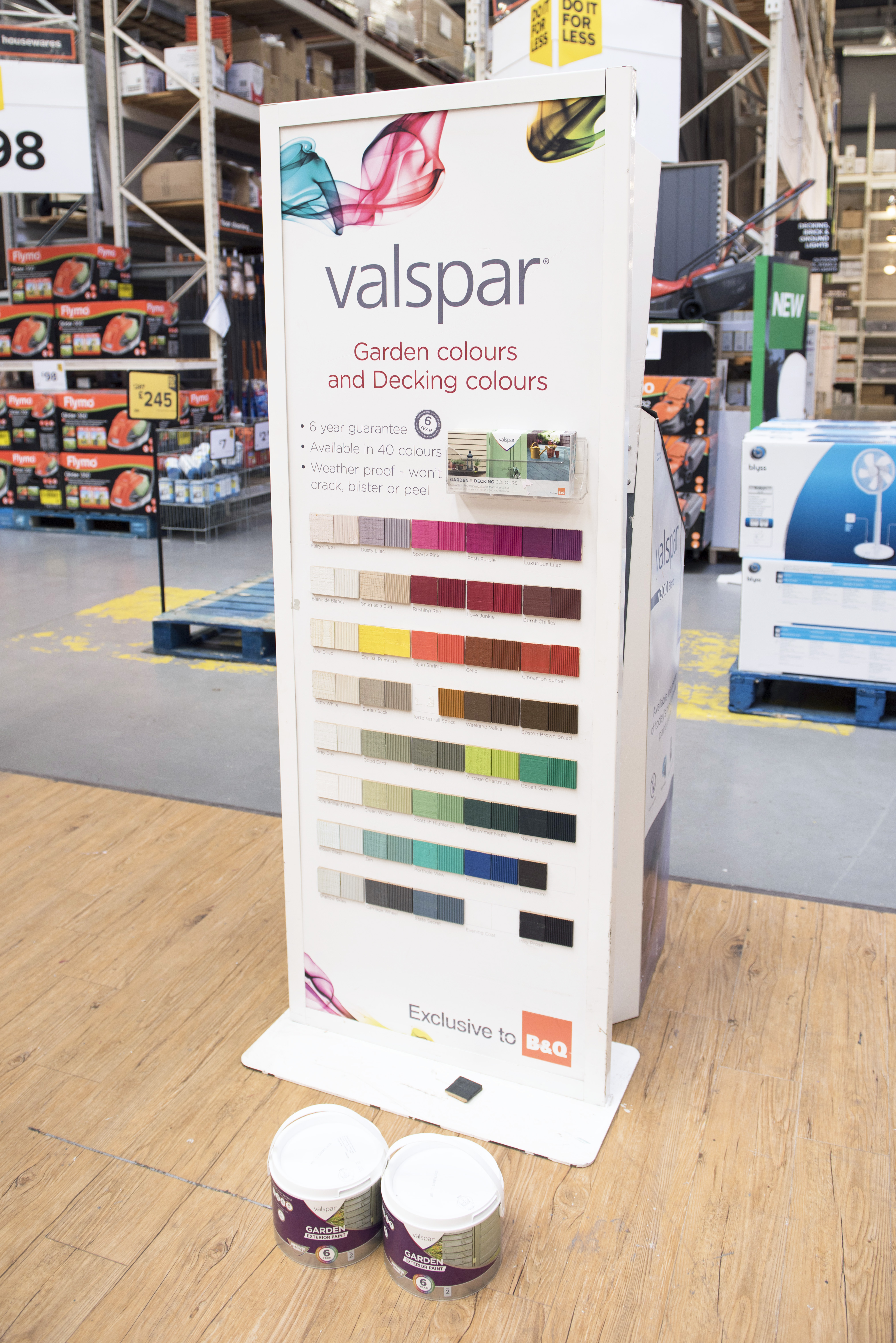 Valspar Garden Paint Colour Chart